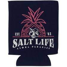 Salt Life Pineapple Resort Can Koozie,Navy