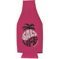 Salt Life Salty Crown Can Koozie,Bright Pink