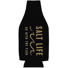 Salt Life The Flow Bottle Koozie,Black