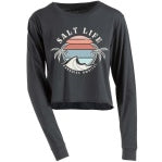 Salt Life Woman, Paradise Bound, LS, Crop ,
