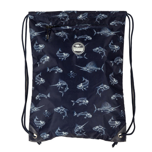 Salt Life Fish N Bonez Cinch Pack Navy