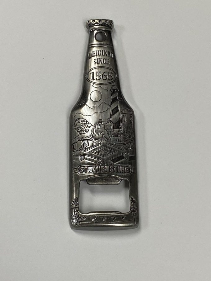 Magnet- St. Augustine Bottle Opener Silver Toned