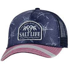 Salt Life Women's Salty Honor Hat,Navy