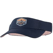 Salt Life Women's On the Horizion Visor Hat,Navy