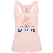 Salt Life Women's Pineapple Resort Racer Back Tank,