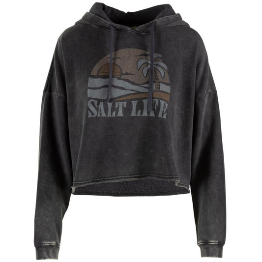 Salt Life, Woman's, Stoked ,Cropped, Hoodie,