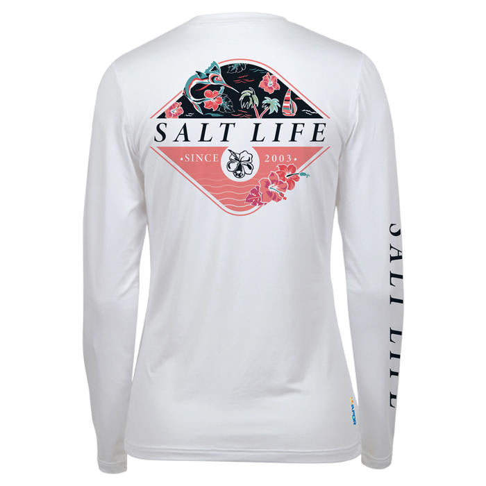 Salt Life, Woman's, Drift and Dream, LS,SLX, White,