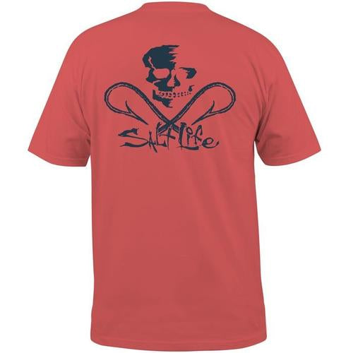 Salt Life Men's Salt Life Skull and Hooks Pocket Tee