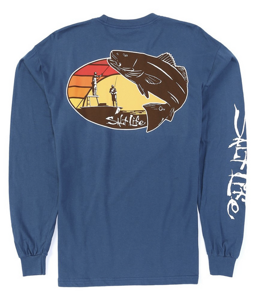 Salt Life Men's At The Flats Long Sleeve Shirt