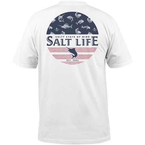 Salt Life Men's Salty Honor Bones, Pocket, T-shirt