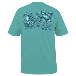 Salt Life Men's, Underwater Diving, SS,PKT, T-shirt,