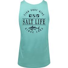 Salt Life, Men's, Sea To Sea, Bones, Pocket, Tank