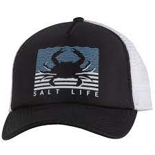 Salt Life Crabbin Flag Hat, Navy