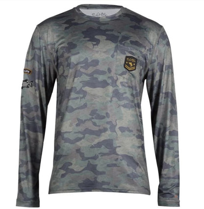 Salt Life Men's Rogue Long Sleeve Performance Pocket Tee