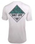 Salt Life Men's, Tribal Salt Badge, Non-PKT, SS, Crew, SLX