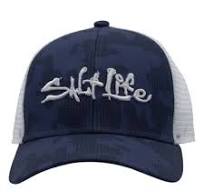 Salt Life Aqua Badge Youth Visor Hat Navy