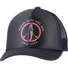 Salt Life Peace Love And Sun Youth Hat Ebony