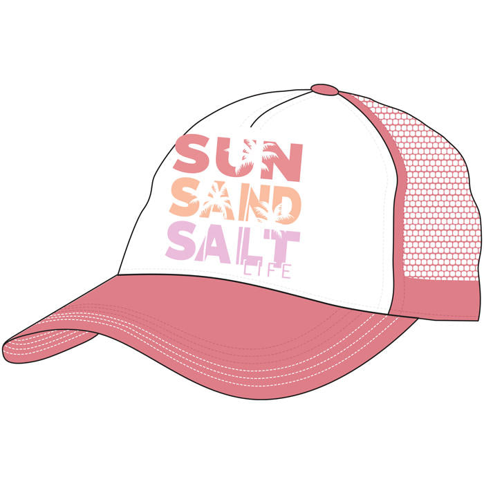 Salt Life Youth, Sun Sand Salt ,Hat, Faded Coral