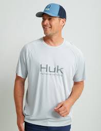 HUK Men's Short Sleeve Pursuit, Vapor,