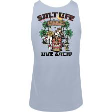 Salt Life, Men's, Gone Divin, Bones, Pocket, Tank
