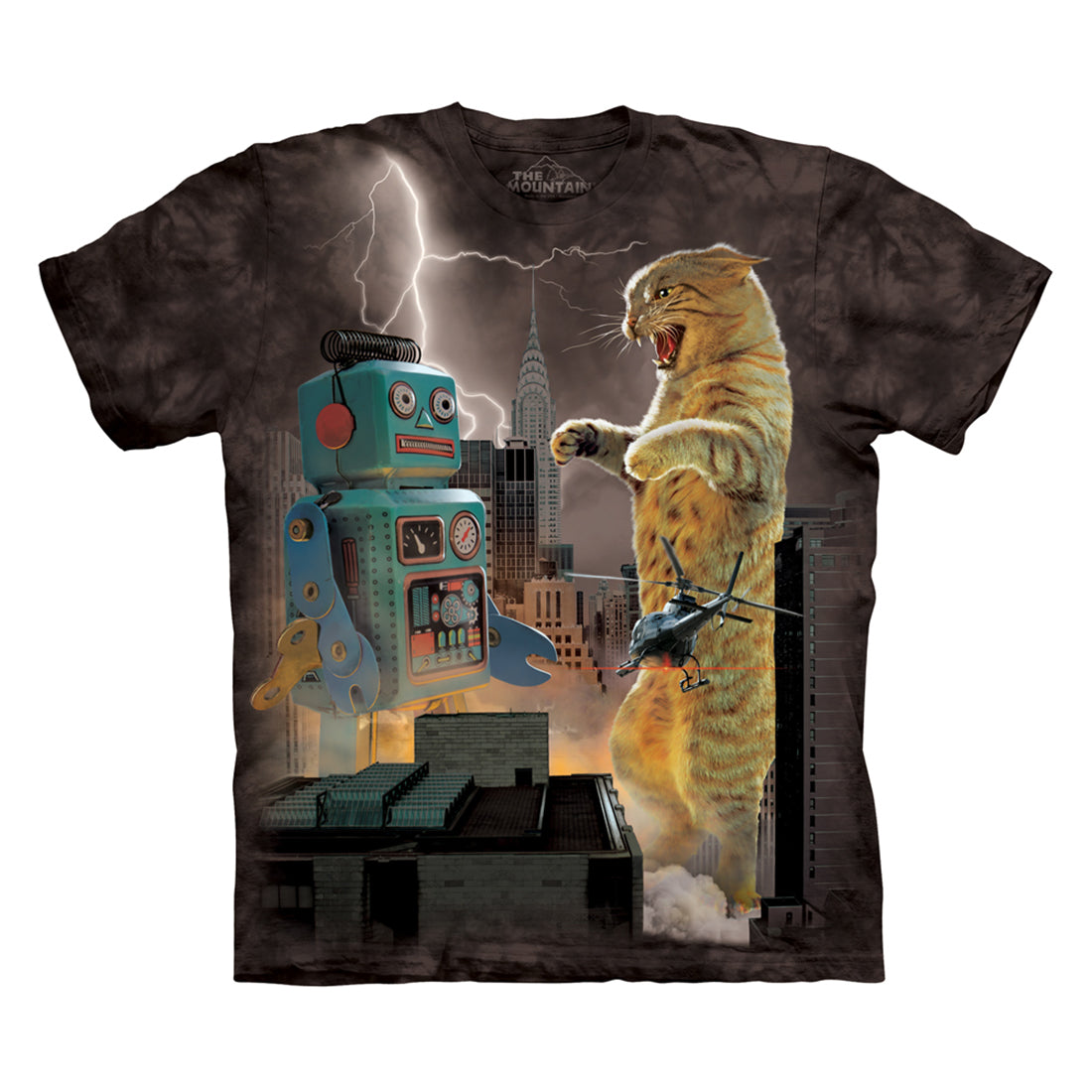 The Mountain Men's Catzilla Vs. Robot T-Shirt