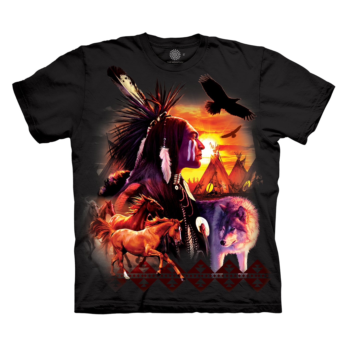 The Mountain Men's Indian Collage T-Shirt