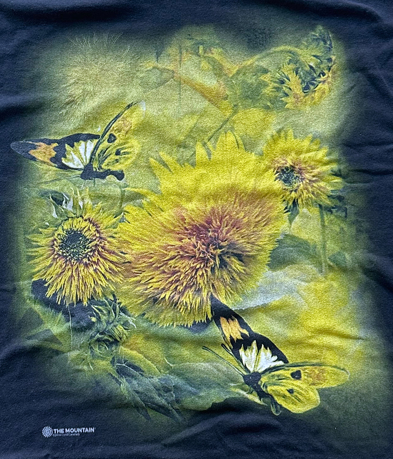 The Mountain Men's Sunflower and Butterflies T-Shirt