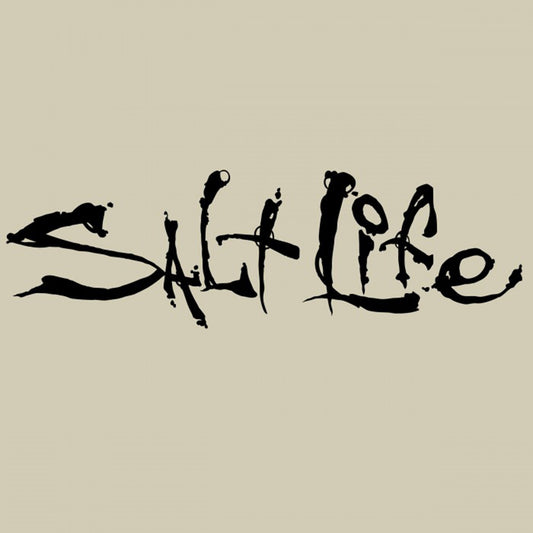 Salt Life Signature Decal Small Black