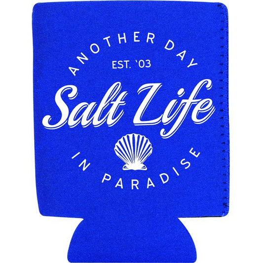 Salt Life Salty Shell Can Koozie Royal