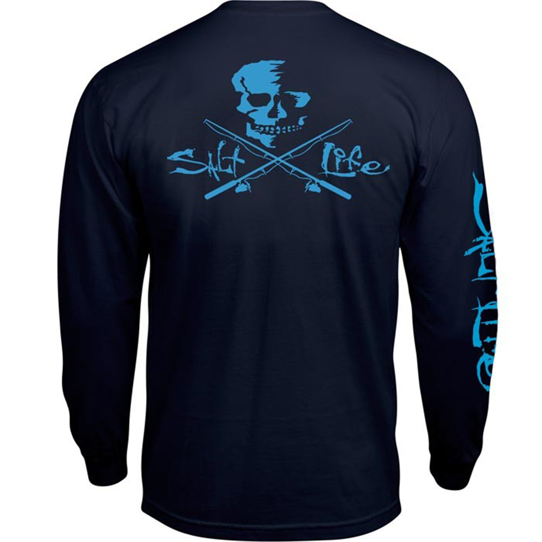 Salt Life Men's Skull And Poles Long Sleeve Shirt