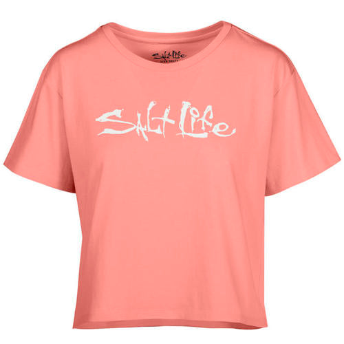 Salt Life, Woman's, Signature, SS, Crop, Crew Neck, SS