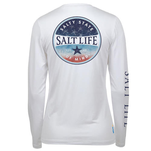 Salt Life, Woman's, Amerilove Star, LS, SLX, White