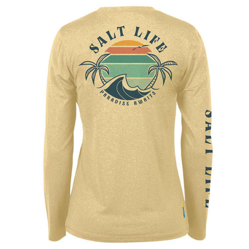 Salt Life, Woman's, Paradise Bound, LS, SLX, Yellow