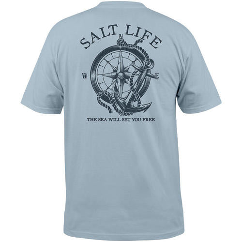 Salt Life Men's Sea Will Set You Free Pocket T-shirt