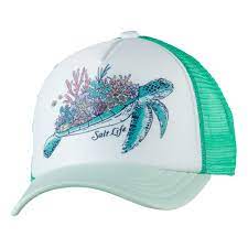 Salt Life Turtle Reef Youth Hat Aqua Sea