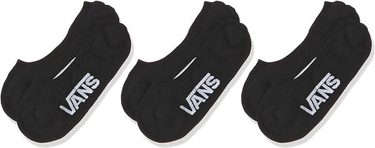 Vans No Show 3 Pairs Men's WHT With White Off The Wall Socks, 6.5-9