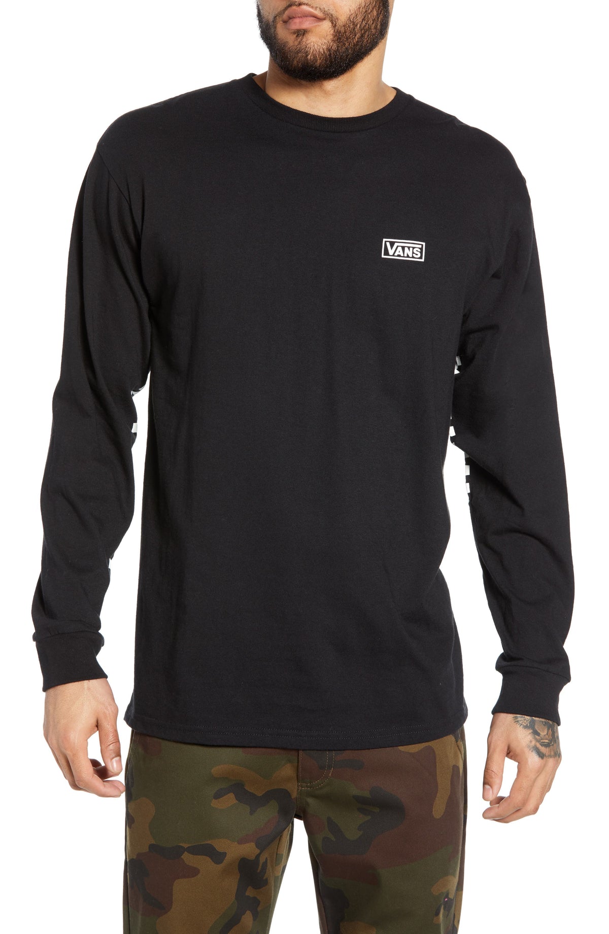 Vans Men's Off The Wall Distort Long Sleeve T-Shirt