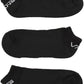 Vans Off The Wall No Show Socks (3 Pairs), Black, 9.5-13