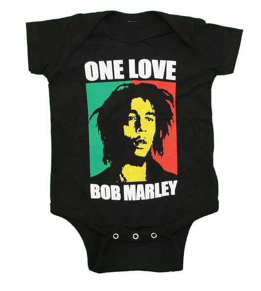 Bob Marley One Love Infant Baby Romper Snapsuit