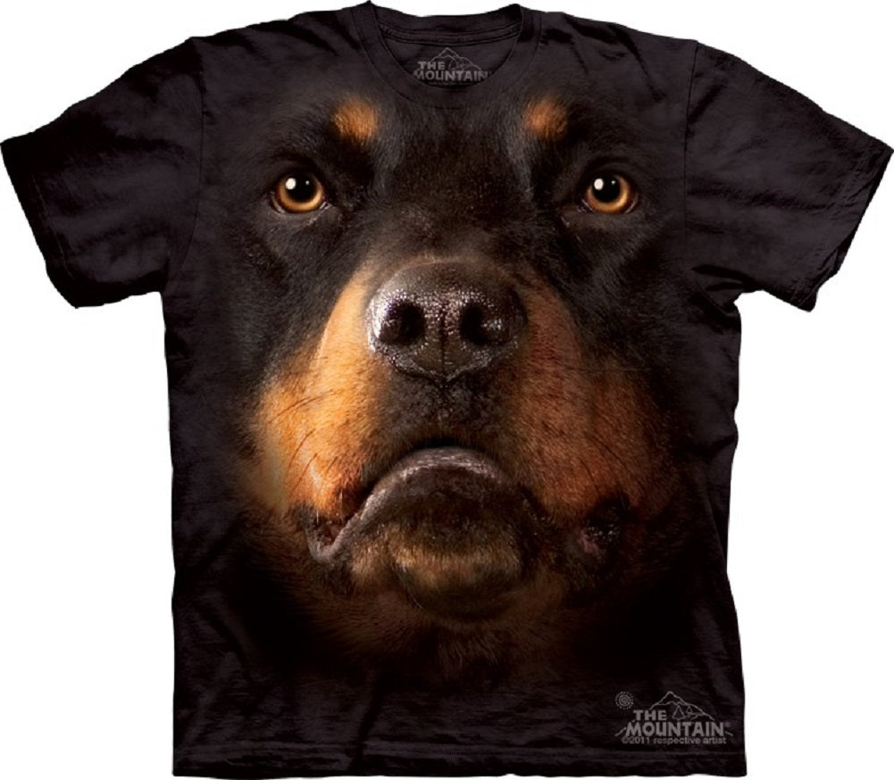 The Mountain Men's Rottweiler Face T-Shirt