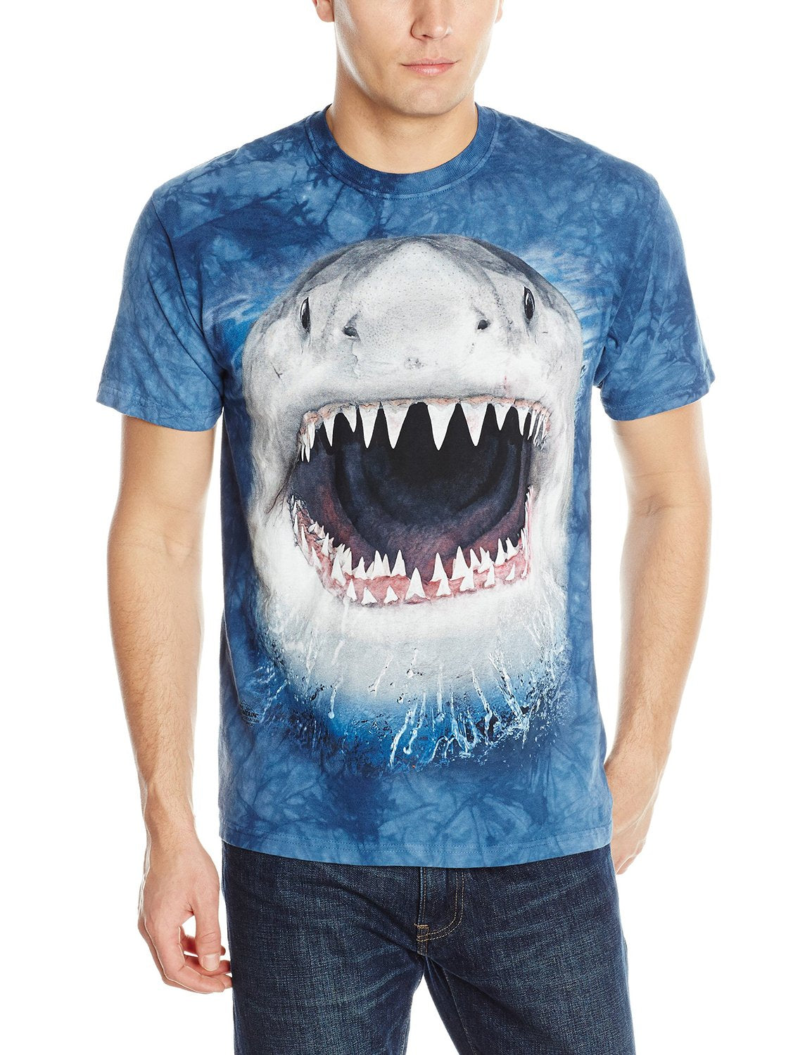 Wicked Nasty Shark The Mountain Men's T-Shirt