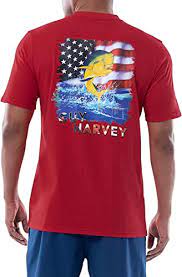 Guy Harvey Men's Mahi Flag NO Pocket T-Shirt