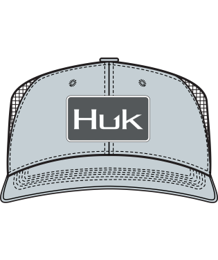 HUK Solid Trucker Hat Oyster OS