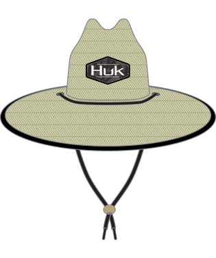 HUK Running Lakes Straw Hat Volcanic Ash OS