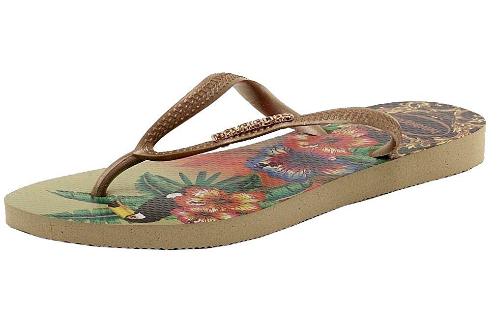 Havaianas Womens Slim Tropical Sandal Sand