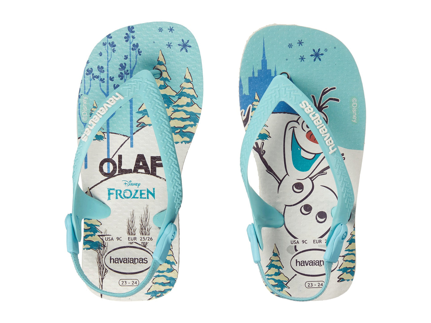 Havaianas Baby Frozen Rubber Flip Flops