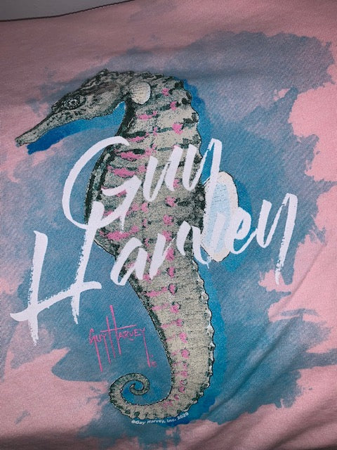 Guy Harvey Ladies Festival Tank Top, Sea Horse, Desert Pink,XXL