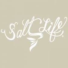 Salt Life Mermaid Decal Medium White