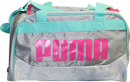 Puma Women's Dispatch Duffel, Gray/Blue