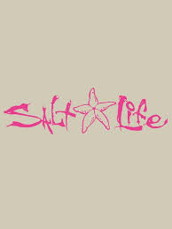 Salt Life Signature Starfish Decal Medium Pink